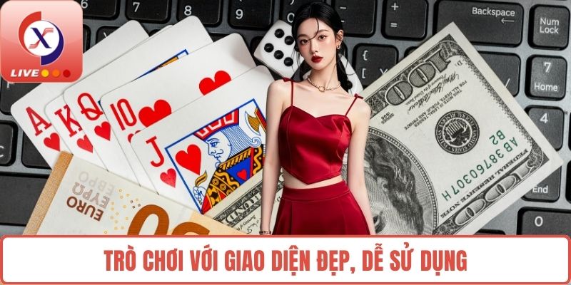 Trò chơi với giao diện đẹp, dễ sử dụng